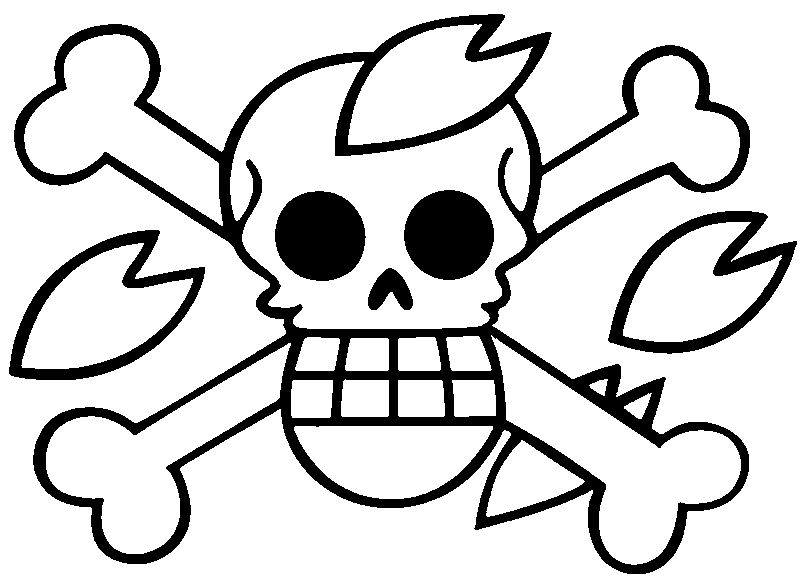 Ace's Fiery Jolly Roger
