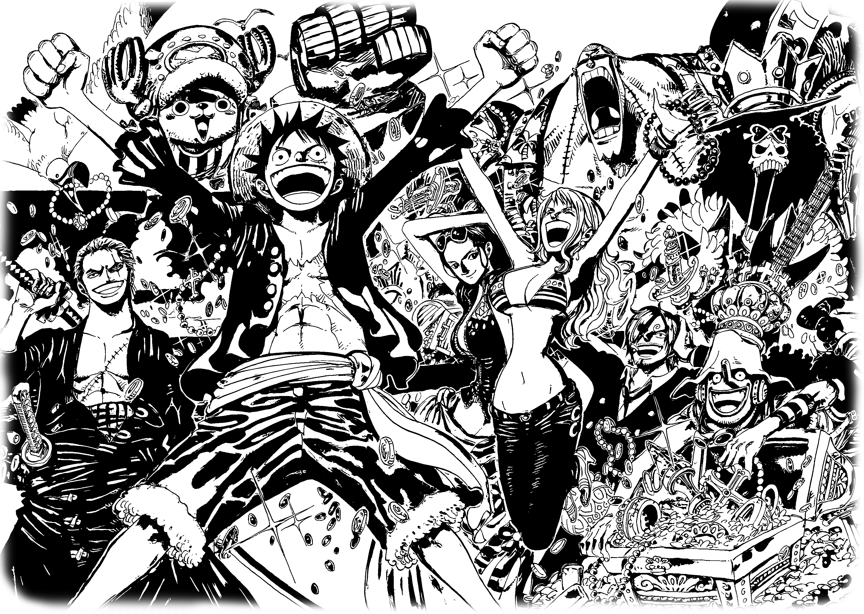 Luffy’s Joyous Celebration