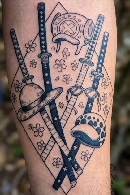 Allies of the Heart & Sea anime temporary tattoo design