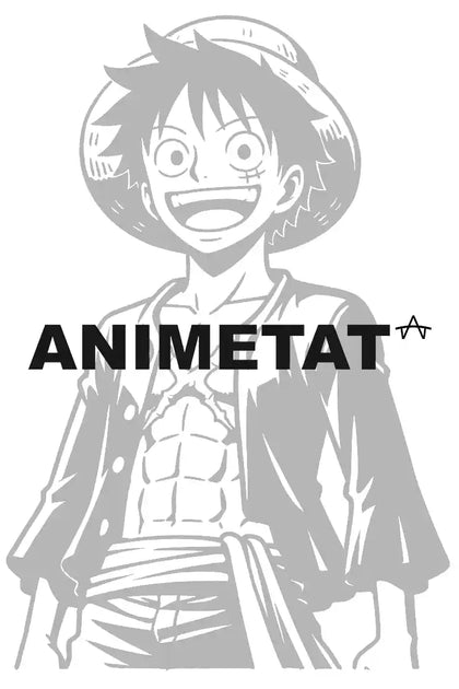 Luffy’s Iconic Grin (Shonen Style) anime temporary tattoo on skin