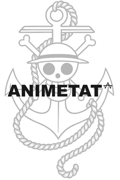 The Straw Hat Anchor Legacy anime temporary tattoo on skin