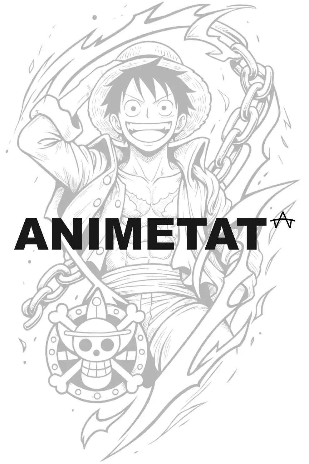 King of the Pirates: Unchained Will anime temporary tattoo on skin