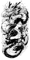 Luffy and the Dragon