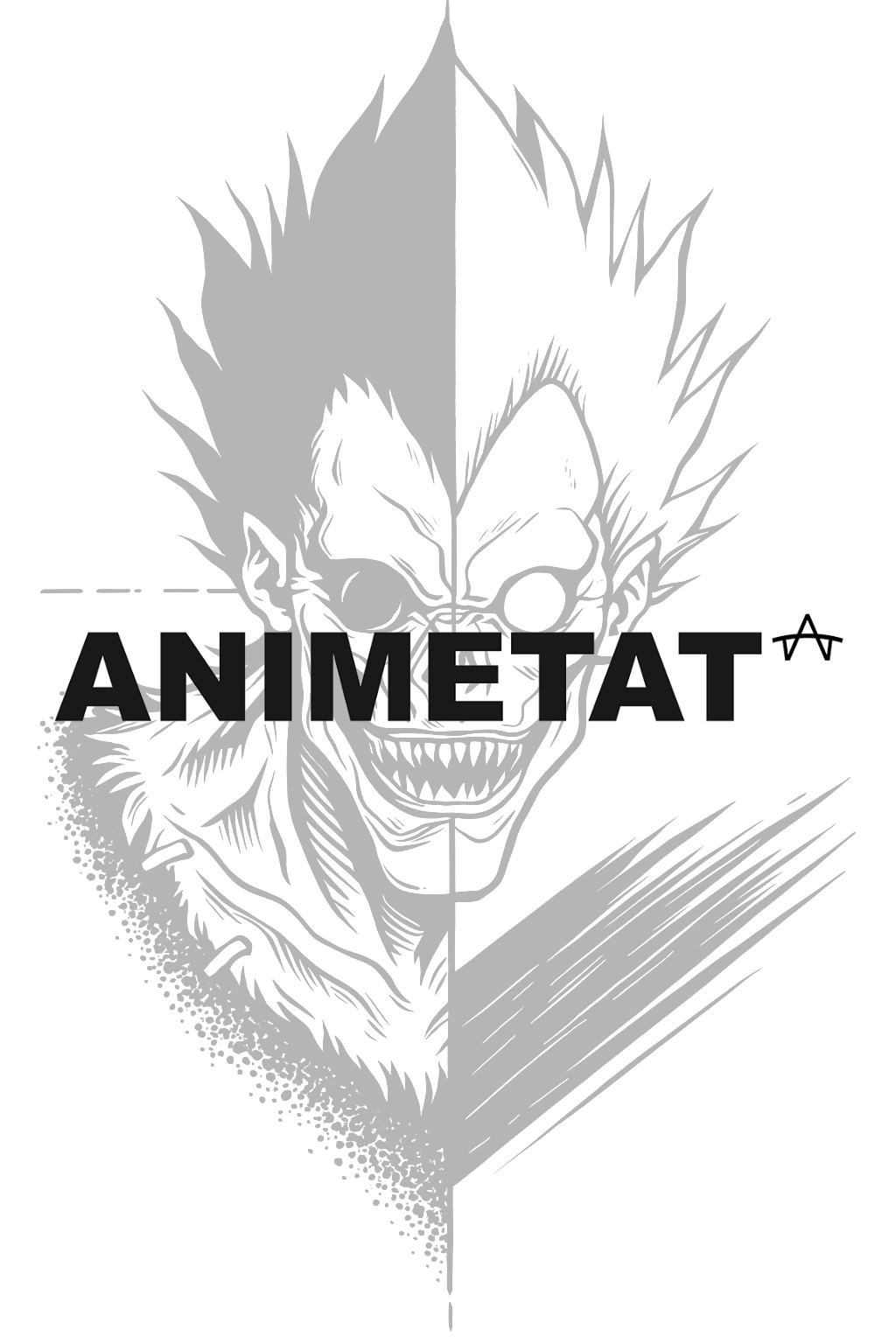 Ryuk Split Face tattoo backing card