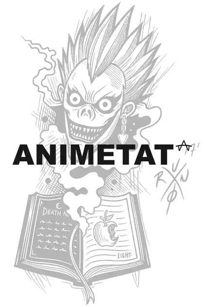 Ryuk Death Note Ledger tattoo backing card