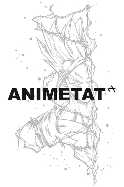Super Saiyan Breakthrough tattoo backing card