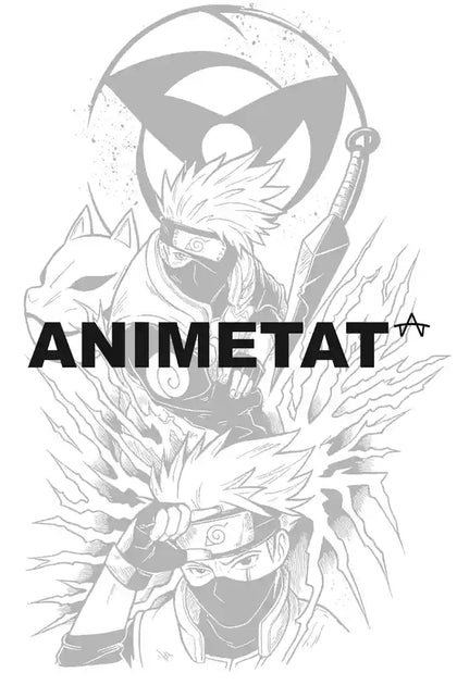 Kakashi Hatake Lightning Mask tattoo backing card