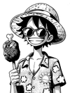 Luffy's Summer Vibes