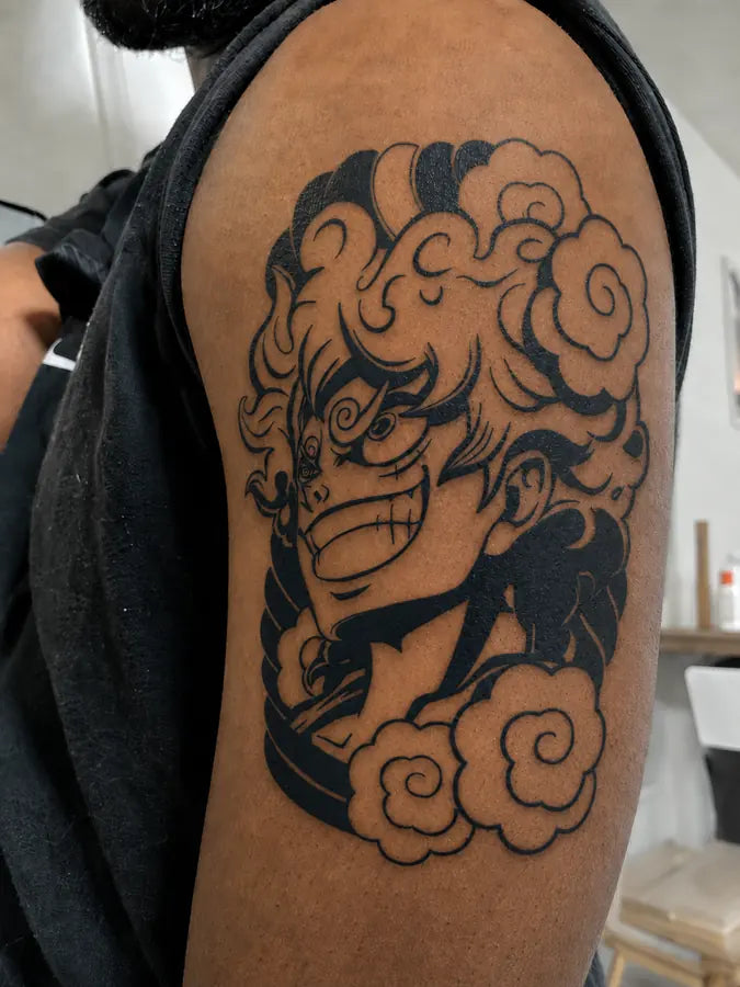 Gear Fifth Luffys Electric Entrance customer tattoo result