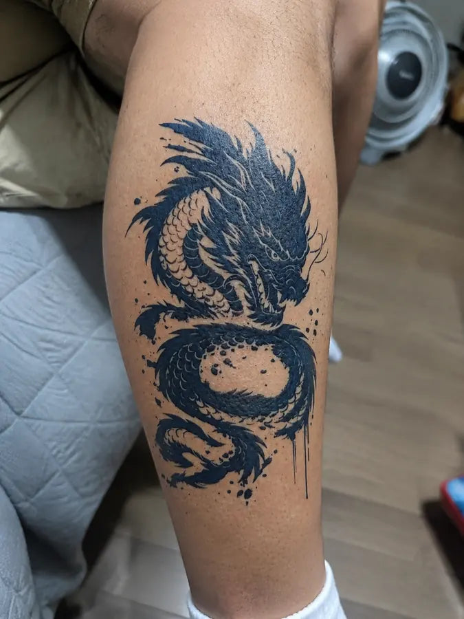 Zoros Dragon Spirit customer tattoo result
